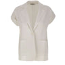 KANGRA Blazer in maglia smanicato WHITE Donna 