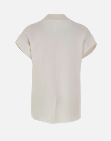 KANGRA Blazer in maglia smanicato WHITE Donna 