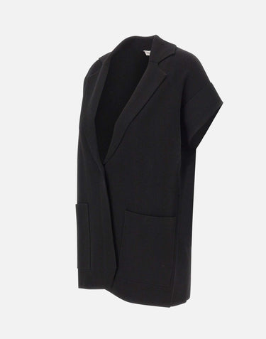 KANGRA Blazer in maglia smanicato BLACK Donna 