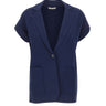 KANGRA Blazer in maglia smanicato BLUE Donna 
