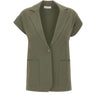 KANGRA Blazer in maglia smanicato GREEN Donna 