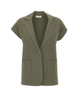 KANGRA Blazer in maglia smanicato GREEN Donna 