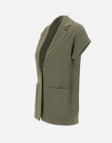 KANGRA Blazer in maglia smanicato GREEN Donna 