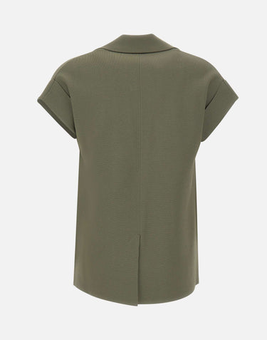 KANGRA Blazer in maglia smanicato GREEN Donna 
