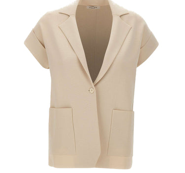 KANGRA Blazer in maglia smanicato WHITE Donna 