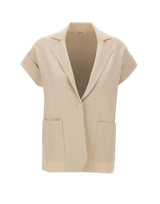 KANGRA Blazer in maglia smanicato WHITE Donna 