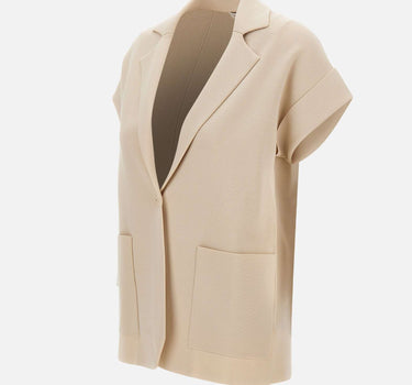 KANGRA Blazer in maglia smanicato WHITE Donna 