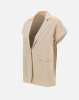 KANGRA Blazer in maglia smanicato WHITE Donna 