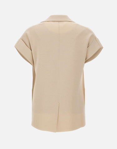 KANGRA Blazer in maglia smanicato WHITE Donna 