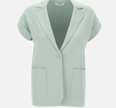 KANGRA Blazer in maglia smanicato GREEN Donna 