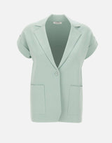 KANGRA Blazer in maglia smanicato GREEN Donna 