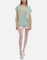 KANGRA Blazer in maglia smanicato GREEN Donna 