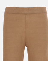 KANGRA Pantaloni palazzo in maglia di lino BROWN Donna 