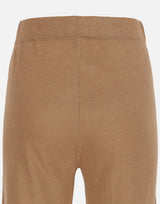 KANGRA Pantaloni palazzo in maglia di lino BROWN Donna 