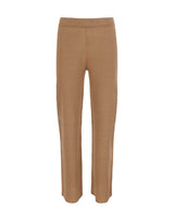 KANGRA Pantaloni palazzo in maglia di lino BROWN Donna 