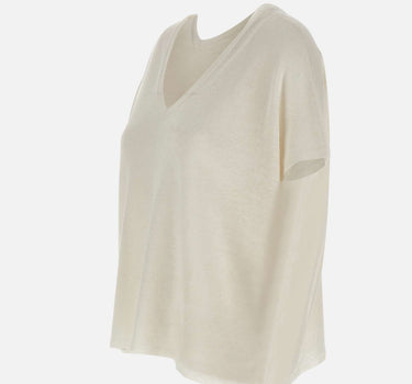 KANGRA Maglia in lino WHITE Donna 