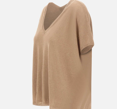KANGRA Maglia in lino BROWN Donna 