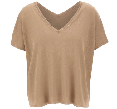KANGRA Maglia in lino BROWN Donna 