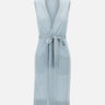 KANGRA Gilet lungo Light Blue Donna 