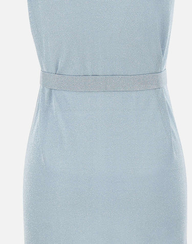 KANGRA Gilet lungo Light Blue Donna 