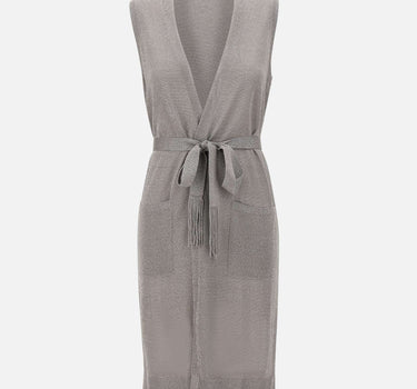 KANGRA Gilet lungo GREY Donna 