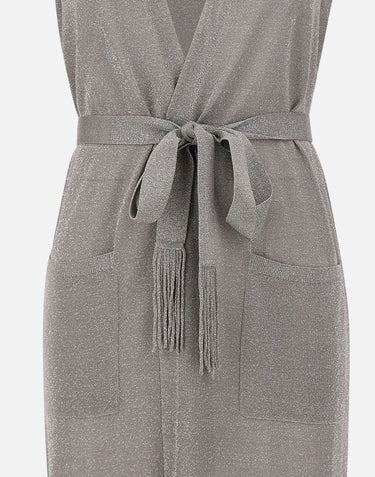 KANGRA Gilet lungo GREY Donna 