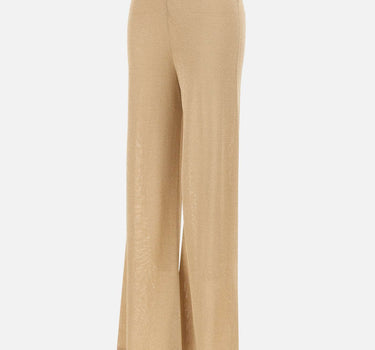KANGRA Pantaloni palazzo in maglia GOLD Donna 