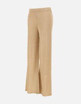 KANGRA Pantaloni palazzo in maglia GOLD Donna 