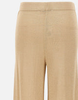 KANGRA Pantaloni palazzo in maglia GOLD Donna 