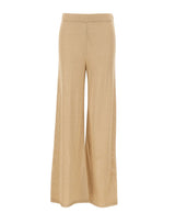 KANGRA Pantaloni palazzo in maglia GOLD Donna 