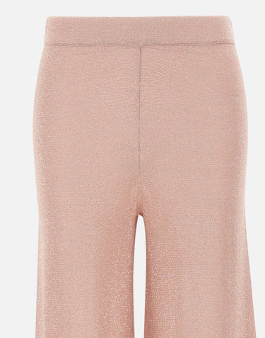 KANGRA Pantaloni palazzo in maglia Pink Donna 