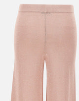 KANGRA Pantaloni palazzo in maglia Pink Donna 