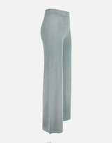 KANGRA Pantaloni palazzo in maglia Light Blue Donna 