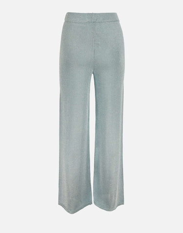 KANGRA Pantaloni palazzo in maglia Light Blue Donna 