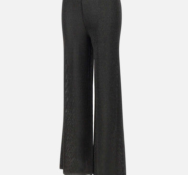 KANGRA Pantaloni palazzo in maglia BLACK Donna 