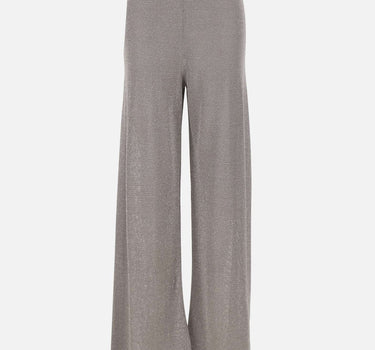 KANGRA Pantaloni palazzo in maglia GREY Donna 
