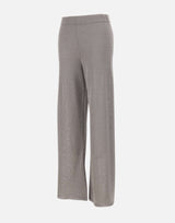 KANGRA Pantaloni palazzo in maglia GREY Donna 