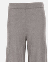 KANGRA Pantaloni palazzo in maglia GREY Donna 