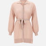 KANGRA Maxi cardigan con cintura Pink Donna 