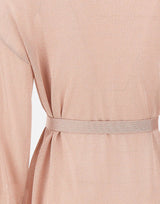 KANGRA Maxi cardigan con cintura Pink Donna 