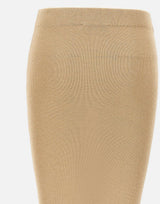 KANGRA Gonna longuette a costine GOLD Donna 