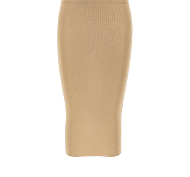 KANGRA Gonna longuette a costine GOLD Donna 