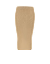 KANGRA Gonna longuette a costine GOLD Donna 
