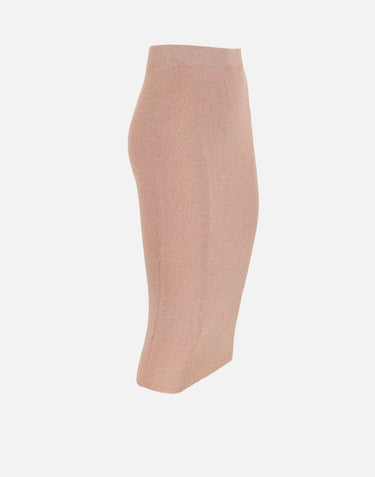 KANGRA Gonna longuette a costine Pink Donna 