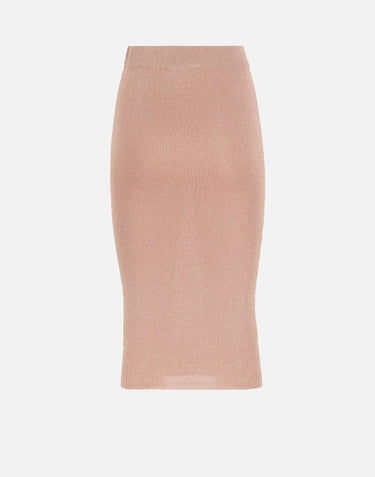 KANGRA Gonna longuette a costine Pink Donna 