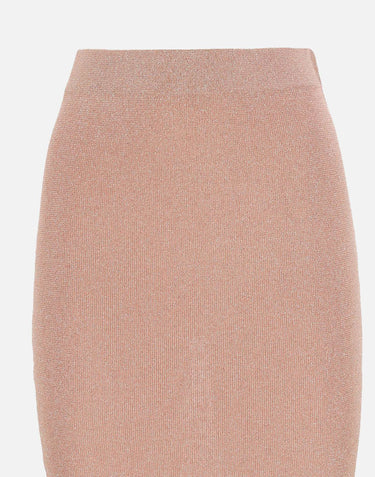 KANGRA Gonna longuette a costine Pink Donna 