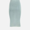 KANGRA Gonna longuette a costine Light Blue Donna 