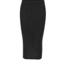 KANGRA Gonna longuette a costine BLACK Donna 