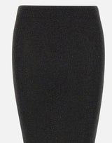 KANGRA Gonna longuette a costine BLACK Donna 