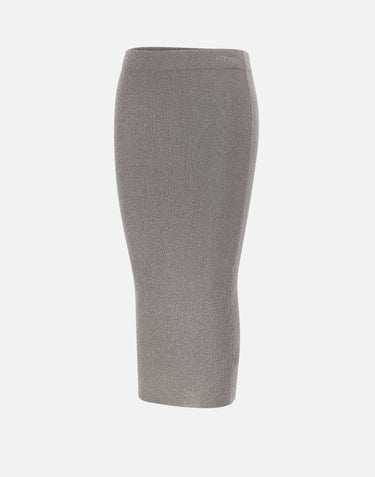 KANGRA Gonna longuette a costine GREY Donna 